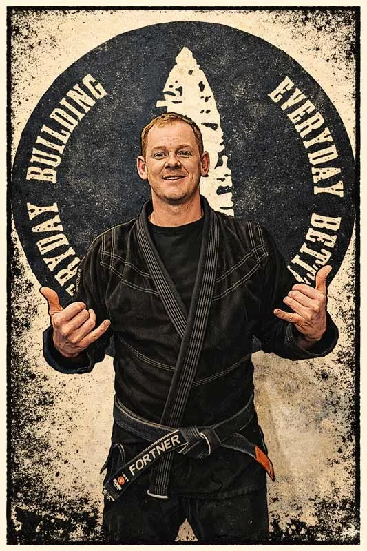 Professor Miles Fortner — Black belt, Head Instructor in Brazilian Jiu-Jitsu