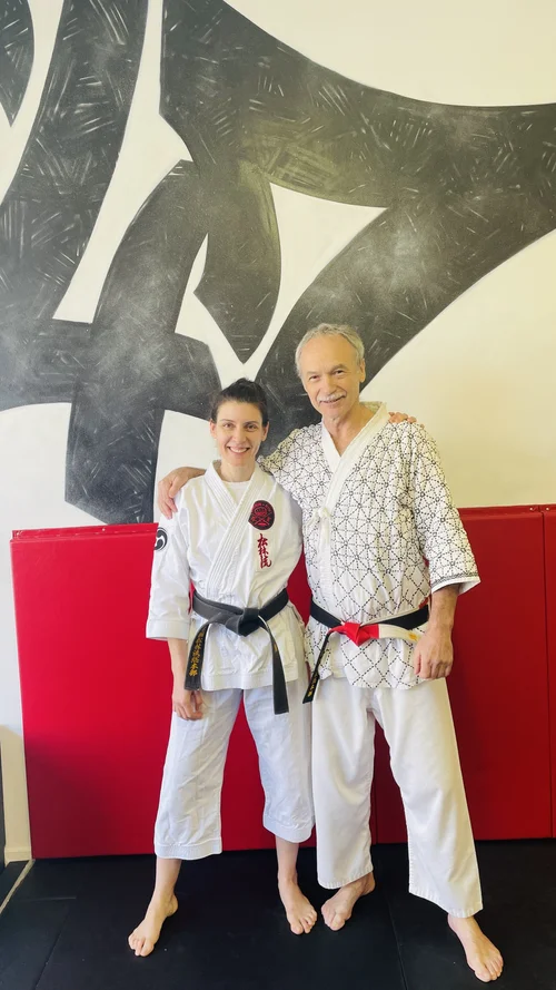 Anna Sweeney — 3rd degree black belt in Ueshiro Shorin Ryu Karate; Blue belt in Brazilian Jiu-Jitsu, Assistant in Brazilian Jiu-Jitsu