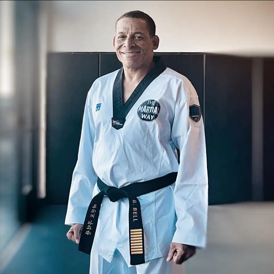 George Bell — 2nd Degree Black Belt Professor in Brazilian Jiu-Jitsu; 9th Degree Black Belt in Tae Kwon Do, Assistant in Brazilian Jiu-Jitsu